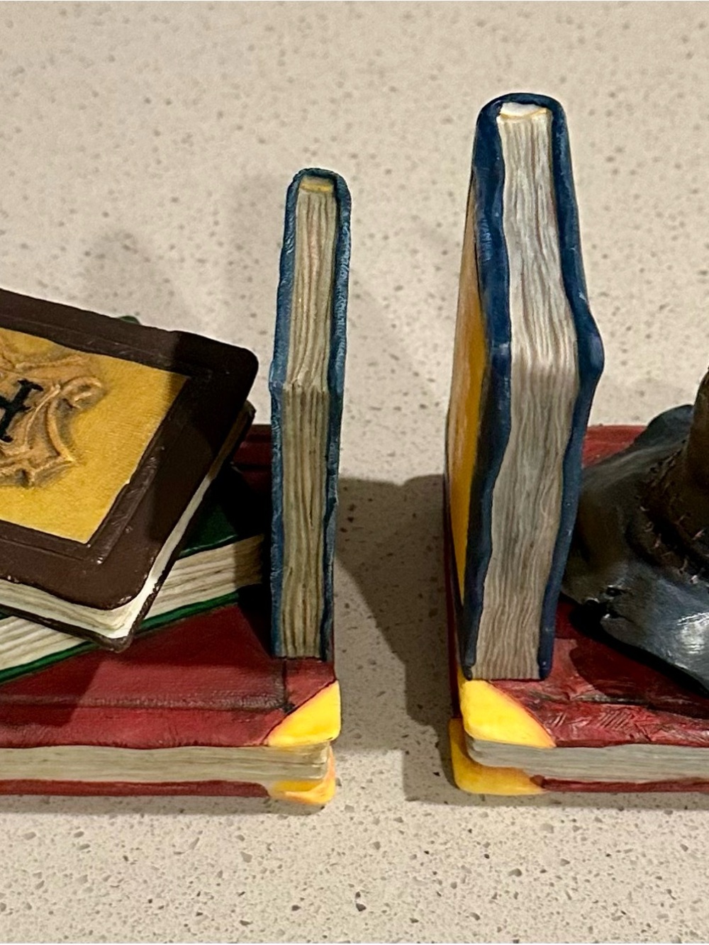 Enesco Colorful Stacked Book Bookends Official Harry Potter Vintage